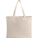 6oz Cotton Canvas All-Purpose Tote — Natural (NT) — blank front view