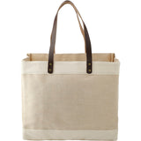 Westover Premium Market Tote — Natural (NT) — blank back view — 7