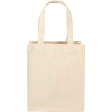 Mini 10oz Cotton Gift Tote — Natural (NT) — blank front view — 5