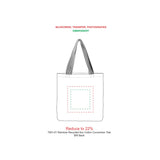 Rainbow Recycled 6oz Cotton Convention Tote — Natural — blank product view — 9