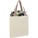 Rainbow Recycled 6oz Cotton Convention Tote — Natural (NT) — blank right angle — 5