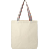 Rainbow Recycled 6oz Cotton Convention Tote — Natural (NT) — blank front view — 4