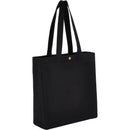 Repose 10oz Recycled Cotton Box Tote w/Snap — Black (BK) — blank right angle