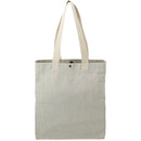 Repose 10oz Recycled Cotton Box Tote w/Snap — Gray (GY) — blank back view