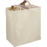 Rainbow Recycled 6oz Cotton Grocery Tote — Natural (NT) — blank right angle — 5