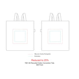 Recycled 7oz Cotton Convention Tote — Multi — blank product view — 10