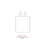 Recycled Cotton Grocery Tote Bag 7oz — Multi — blank product view — 12