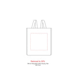 Recycled Cotton Grocery Tote Bag 7oz — Multi — blank product view — 11