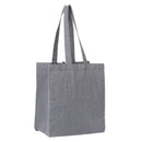 Recycled Cotton Grocery Tote Bag 7oz — Multi-Colored (MT) — blank right angle