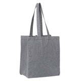 Recycled Cotton Grocery Tote Bag 7oz — Multi-Colored (MT) — blank right angle — 8