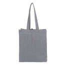Recycled Cotton Grocery Tote Bag 7oz — Multi-Colored (MT) — blank front view