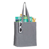 Recycled Cotton Grocery Tote Bag 7oz — Multi-Colored (MT) — blank product view — 4
