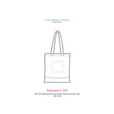 Split Recycled 5oz Cotton Twill Convention Tote — Green — blank product view — 10