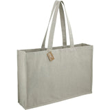 Repose 10oz Recycled Cotton Shoulder Tote — Gray (GY) — blank right angle — 9