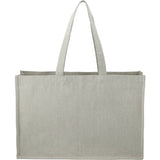 Repose 10oz Recycled Cotton Shoulder Tote — Gray (GY) — blank back view — 7