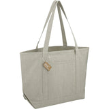Repose 10oz Recycled Cotton Tote — Gray (GY) — blank right angle — 8
