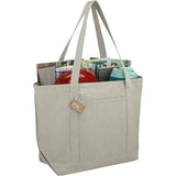 Repose 10oz Recycled Cotton Tote — Gray (GY) — blank right angle — 7