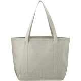Repose 10oz Recycled Cotton Tote — Gray (GY) — blank back view — 6