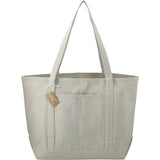 Repose 10oz Recycled Cotton Tote — Gray (GY) — blank front view — 5