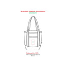 14oz Organic Cotton Tote — Natural — blank product view