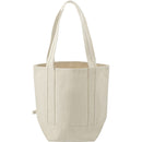 14oz Organic Cotton Tote — Natural (NT) — blank back view