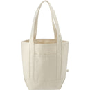 14oz Organic Cotton Tote — Natural (NT) — blank front view