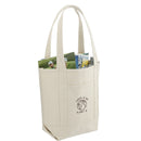 14oz Organic Cotton Tote — Natural (NT) — decorated right angle