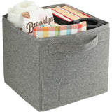 Recycled Cotton Storage Cube — Natural (NT) — blank right angle — 8