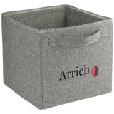 Recycled Cotton Storage Cube — Natural (NT) — decorated right angle — 4