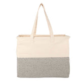 Recycled Cotton Utility Tote 10oz — Natural — blank back view — 8