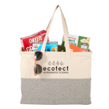 Recycled Cotton Utility Tote 10oz — Natural — decorated right angle — 3