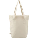 16 oz Organic Cotton Commuter Tote — Natural (NT) — blank back view