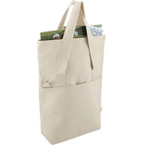 16 oz Organic Cotton Commuter Tote — Natural (NT) — blank right angle — 6