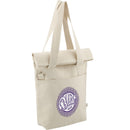 16 oz Organic Cotton Commuter Tote — Natural (NT) — decorated right angle
