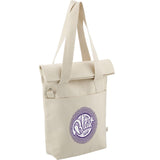 16 oz Organic Cotton Commuter Tote — Natural (NT) — decorated right angle — 4