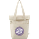 16 oz Organic Cotton Commuter Tote — Natural (NT) — decorated front view