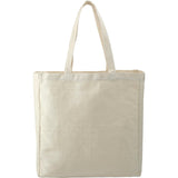 Hemp Cotton Carry-All Tote — Natural (NT) — blank back view — 10
