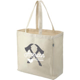 Hemp Cotton Carry-All Tote — Natural (NT) — decorated left angle — 5