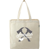 Hemp Cotton Carry-All Tote — Natural (NT) — decorated front view — 2