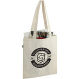 Hemp Cotton Tote 11oz — Natural (NT) — decorated right angle — 3