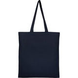 Double-Stitched 8oz Organic Cotton Tote — Navy (NY) — blank front view — 10