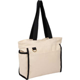 10oz Organic Cotton Accent Tote — Natural — blank left angle — 7