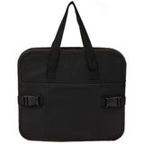 Recycled 3-Compartment Trunk Organizer — Black (BK) — blank front view — 3