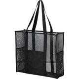 Large Mesh Beach Tote — Black (BK) — blank left angle — 9