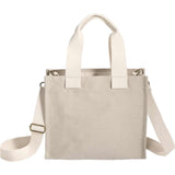 London Recycled Crossbody Tote — Natural (NT) — blank front view — 7
