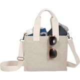London Recycled Crossbody Tote — Natural (NT) — blank product view — 6