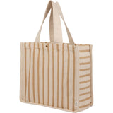FEED Cotton and Jute Striped Tote — Natural (NT) — blank left angle — 11