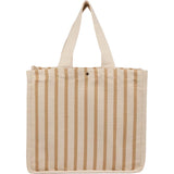FEED Cotton and Jute Striped Tote — Natural (NT) — blank back view — 9