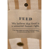 FEED Cotton and Jute Striped Tote — Natural (NT) — blank detail view — 6