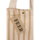 FEED Cotton and Jute Striped Tote — Natural (NT) — blank detail view — 8